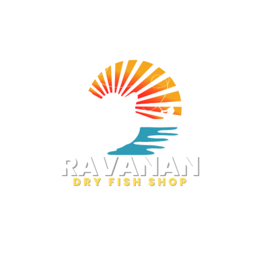 "Ravannan Karuvadu Logo – A traditional and bold design symbolizing authentic and premium-quality dry fish products.