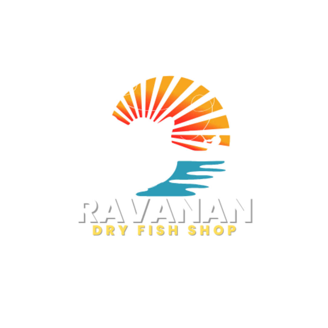 "Ravannan Karuvadu Logo – A traditional and bold design symbolizing authentic and premium-quality dry fish products.