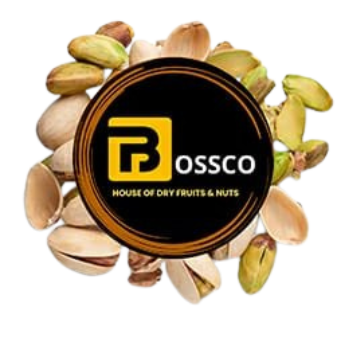 Bosco Dry Fruits and Nuts Logo – A vibrant and premium design representing health, quality, and the richness of dry fruits and nuts